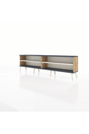 Arges TV Ünitesi 2 Raflı  176x30x51 Çam-Antrasit/Aytaşı