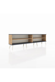 Arges TV Ünitesi 2 Raflı  176x30x51 Çam-Antrasit/Çam