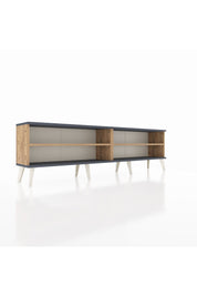 Arges TV Ünitesi 2 Raflı  176x30x51 Çam-Antrasit/Çam