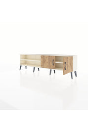 Arges TV Ünitesi 2 Raflı 2 Kapaklı 176x30x51 Aytaşı-Çam/Aytaşı