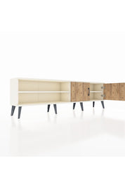 Arges TV Ünitesi 2 Raflı 2 Kapaklı 176x30x51 Aytaşı-Çam/Aytaşı