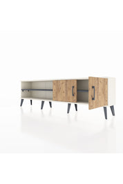 Arges TV Ünitesi 2 Raflı 2 Kapaklı 176x30x51 Aytaşı-Çam/Antrasit