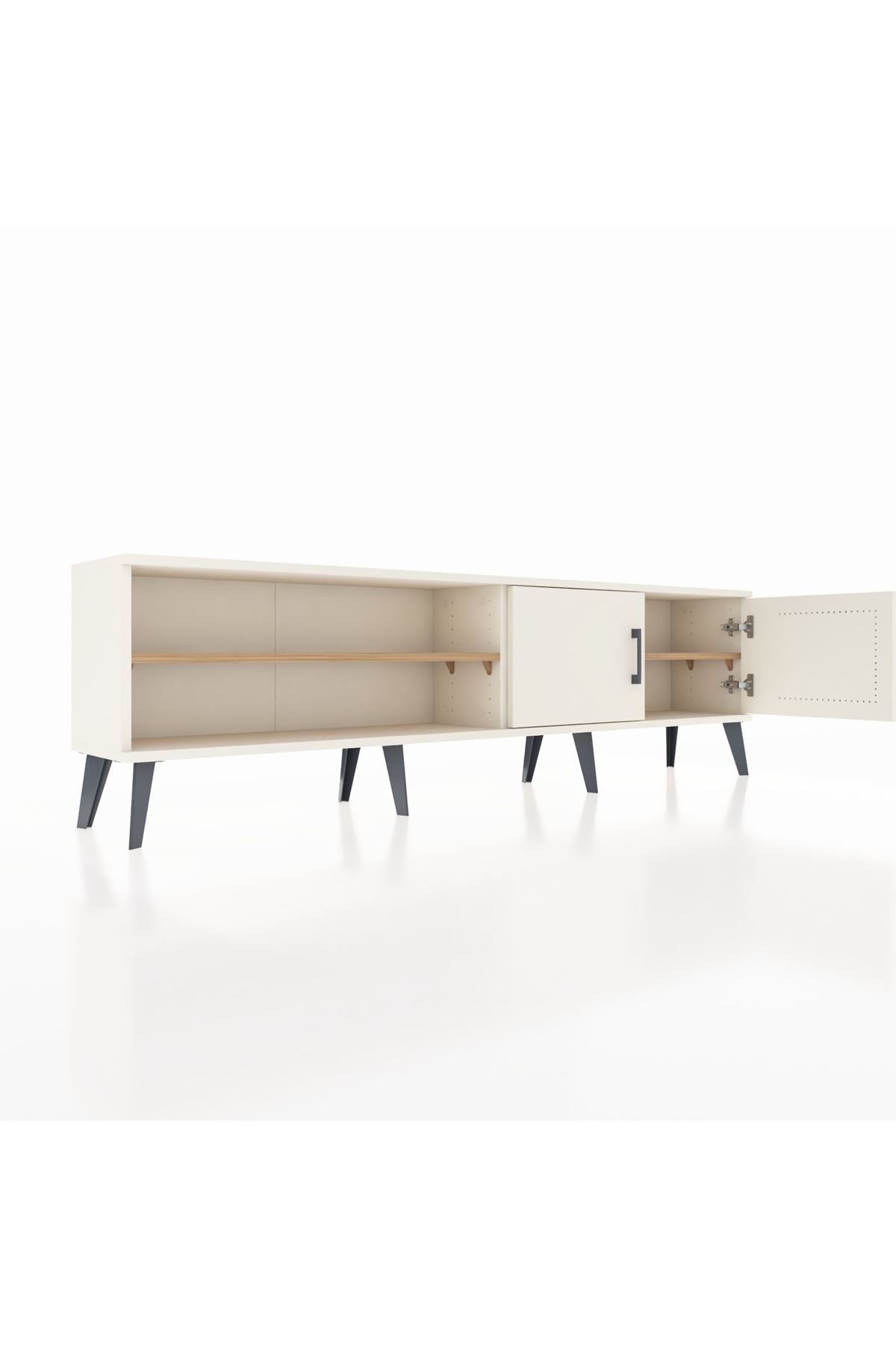 Arges TV Ünitesi 2 Raflı 2 Kapaklı 176x30x51 Aytaşı-Aytaşı/Çam