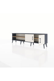 Arges TV Ünitesi 2 Raflı 2 Kapaklı 176x30x51 Antrasit-Aytaşı/Çam