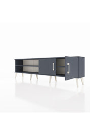 Arges TV Ünitesi 2 Raflı 2 Kapaklı 176x30x51 Antrasit-Antrasit/Antrasit