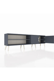 Arges TV Ünitesi 2 Raflı 2 Kapaklı 176x30x51 Antrasit-Antrasit/Antrasit