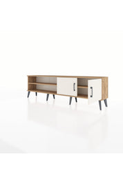 Arges TV Ünitesi 2 Raflı 2 Kapaklı 176x30x51 Çam-Aytaşı/Çam