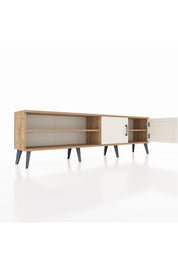 Arges TV Ünitesi 2 Raflı 2 Kapaklı 176x30x51 Çam-Aytaşı/Çam