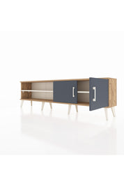 Arges TV Ünitesi 2 Raflı 2 Kapaklı 176x30x51 Çam-Antrasit/Aytaşı