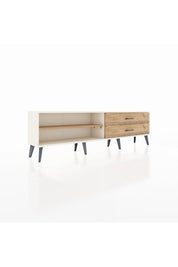 Arges TV Ünitesi Tek Raflı 2 Çekmeceli  176x30x51 Aytaşı-Çam/Çam