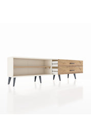 Arges TV Ünitesi Tek Raflı 2 Çekmeceli  176x30x51 Aytaşı-Çam/Çam