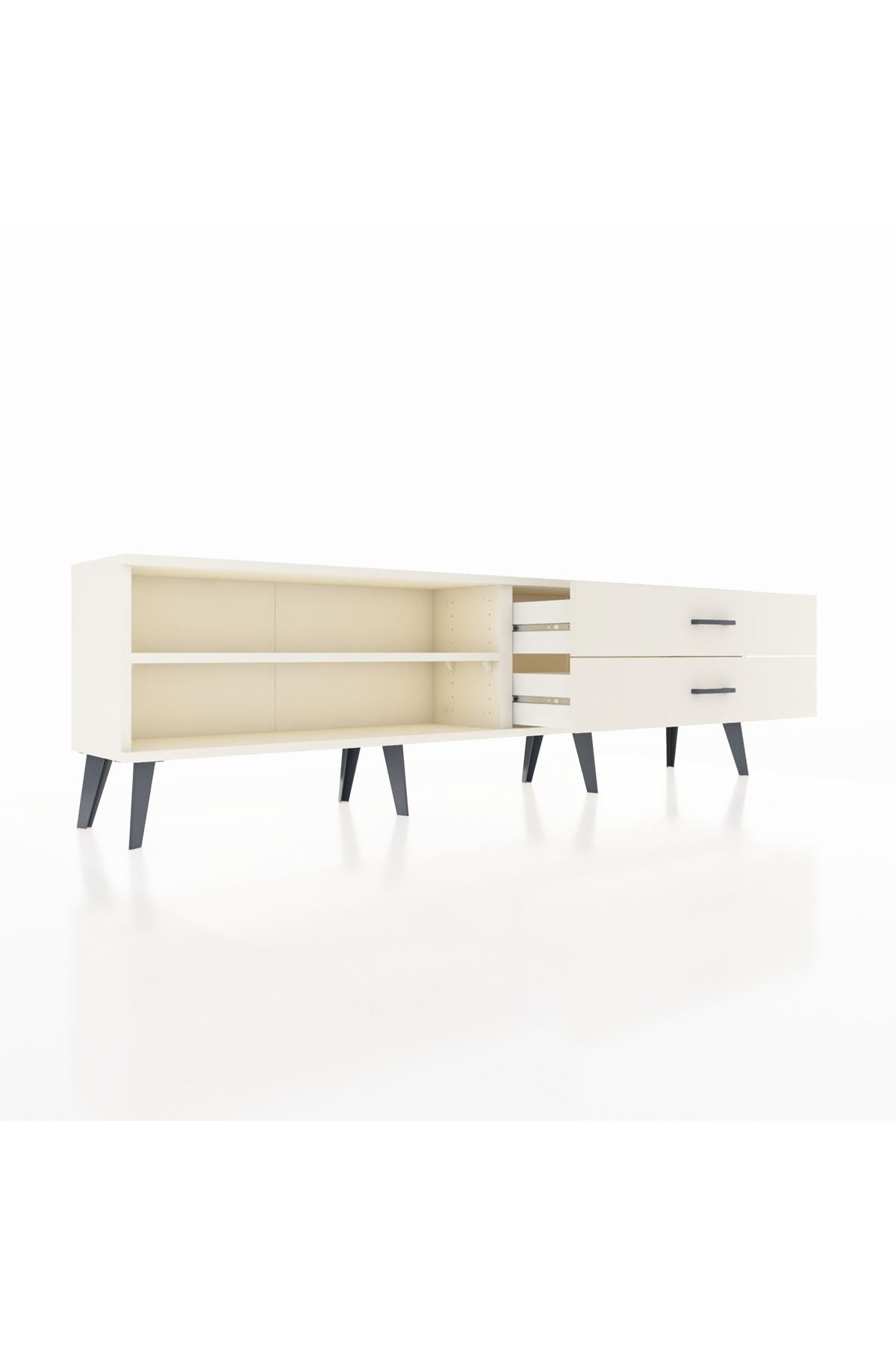 Arges TV Ünitesi Tek Raflı 2 Çekmeceli  176x30x51 Aytaşı-Aytaşı/Aytaşı