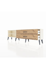 Arges TV Ünitesi Tek Raflı 2 Çekmeceli  176x30x51 Aytaşı-Aytaşı/Çam