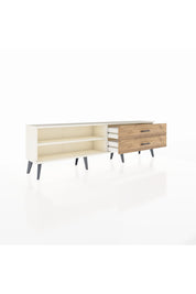 Arges TV Ünitesi Tek Raflı 2 Çekmeceli  176x30x51 Aytaşı-Aytaşı/Çam