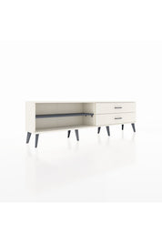 Arges TV Ünitesi Tek Raflı 2 Çekmeceli  176x30x51 Aytaşı-Antrasit/Aytaşı