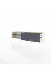 Arges TV Ünitesi Tek Raflı 2 Çekmeceli  176x30x51 Aytaşı-Antrasit/Antrasit