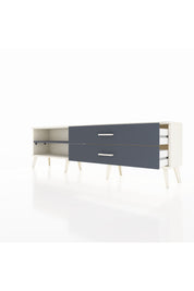 Arges TV Ünitesi Tek Raflı 2 Çekmeceli  176x30x51 Aytaşı-Antrasit/Antrasit