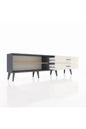 Arges TV Ünitesi Tek Raflı 2 Çekmeceli  176x30x51 Antrasit-Çam/Aytaşı