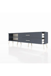 Arges TV Ünitesi Tek Raflı 2 Çekmeceli  176x30x51 Antrasit-Antrasit/Antrasit