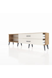 Arges TV Ünitesi Tek Raflı 2 Çekmeceli  176x30x51 Çam-Çam/Aytaşı
