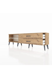 Arges TV Ünitesi Tek Raflı 2 Çekmeceli  176x30x51 Çam-Aytaşı/Çam
