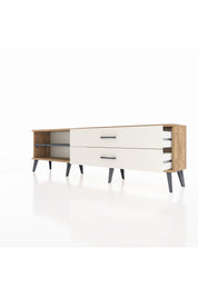 Arges TV Ünitesi Tek Raflı 2 Çekmeceli  176x30x51 Çam-Antrasit/Aytaşı