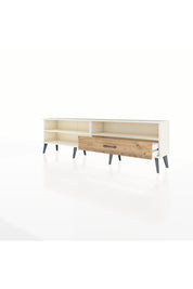 Arges TV Ünitesi 2 Raflı Tek Çekmeceli  176x30x51 Aytaşı-Aytaşı/Çam