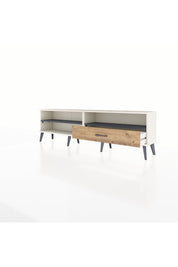 Arges TV Ünitesi 2 Raflı Tek Çekmeceli  176x30x51 Aytaşı-Antrasit/Çam