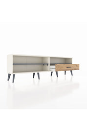 Arges TV Ünitesi 2 Raflı Tek Çekmeceli  176x30x51 Aytaşı-Antrasit/Çam