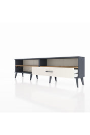 Arges TV Ünitesi 2 Raflı Tek Çekmeceli  176x30x51 Antrasit-Çam/Aytaşı