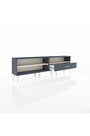 Arges TV Ünitesi 2 Raflı Tek Çekmeceli  176x30x51 Antrasit-Aytaşı/Antrasit