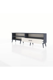 Arges TV Ünitesi 2 Raflı Tek Çekmeceli  176x30x51 Antrasit-Antrasit/Aytaşı