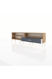 Arges TV Ünitesi 2 Raflı Tek Çekmeceli  176x30x51 Çam-Çam/Antrasit