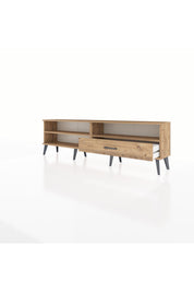 Arges TV Ünitesi 2 Raflı Tek Çekmeceli  176x30x51 Çam-Çam/Çam