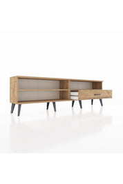 Arges TV Ünitesi 2 Raflı Tek Çekmeceli  176x30x51 Çam-Çam/Çam