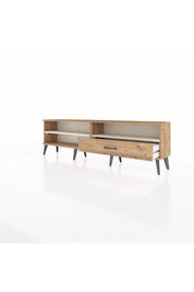 Arges TV Ünitesi 2 Raflı Tek Çekmeceli  176x30x51 Çam-Aytaşı/Çam