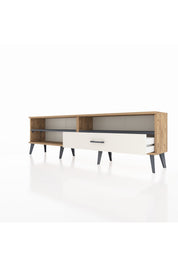 Arges TV Ünitesi 2 Raflı Tek Çekmeceli  176x30x51 Çam-Antrasit/Aytaşı