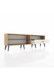 Arges TV Ünitesi 2 Raflı Tek Çekmeceli  176x30x51 Çam-Antrasit/Aytaşı