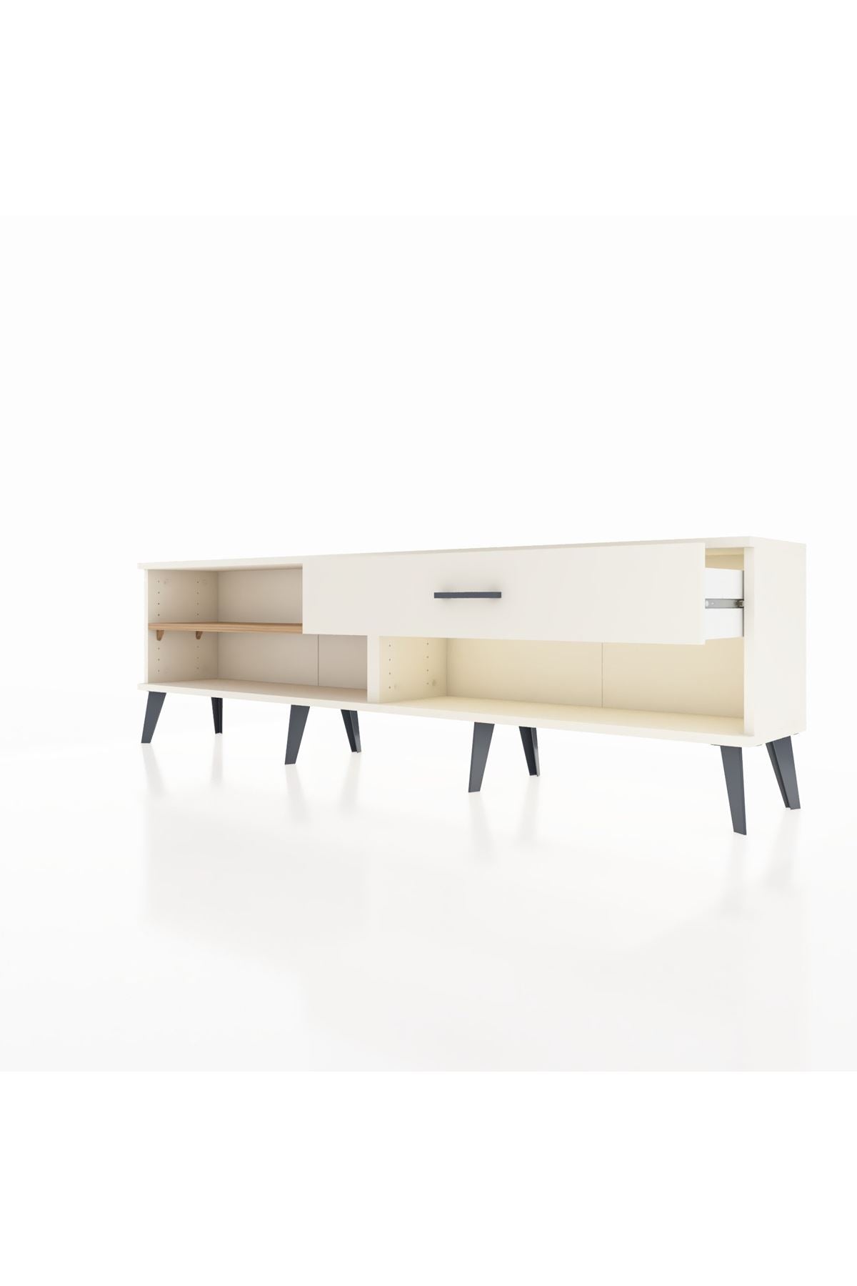 Arges TV Ünitesi Tek Raflı Tek Çekmeceli  176x30x51 Aytaşı-Çam/Aytaşı