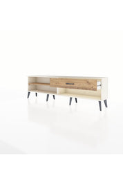 Arges TV Ünitesi Tek Raflı Tek Çekmeceli  176x30x51 Aytaşı-Çam/Çam