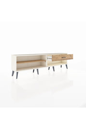 Arges TV Ünitesi Tek Raflı Tek Çekmeceli  176x30x51 Aytaşı-Çam/Çam