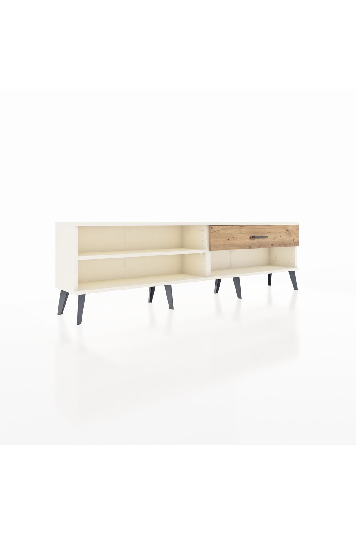 Arges TV Ünitesi Tek Raflı Tek Çekmeceli  176x30x51 Aytaşı-Aytaşı/Çam