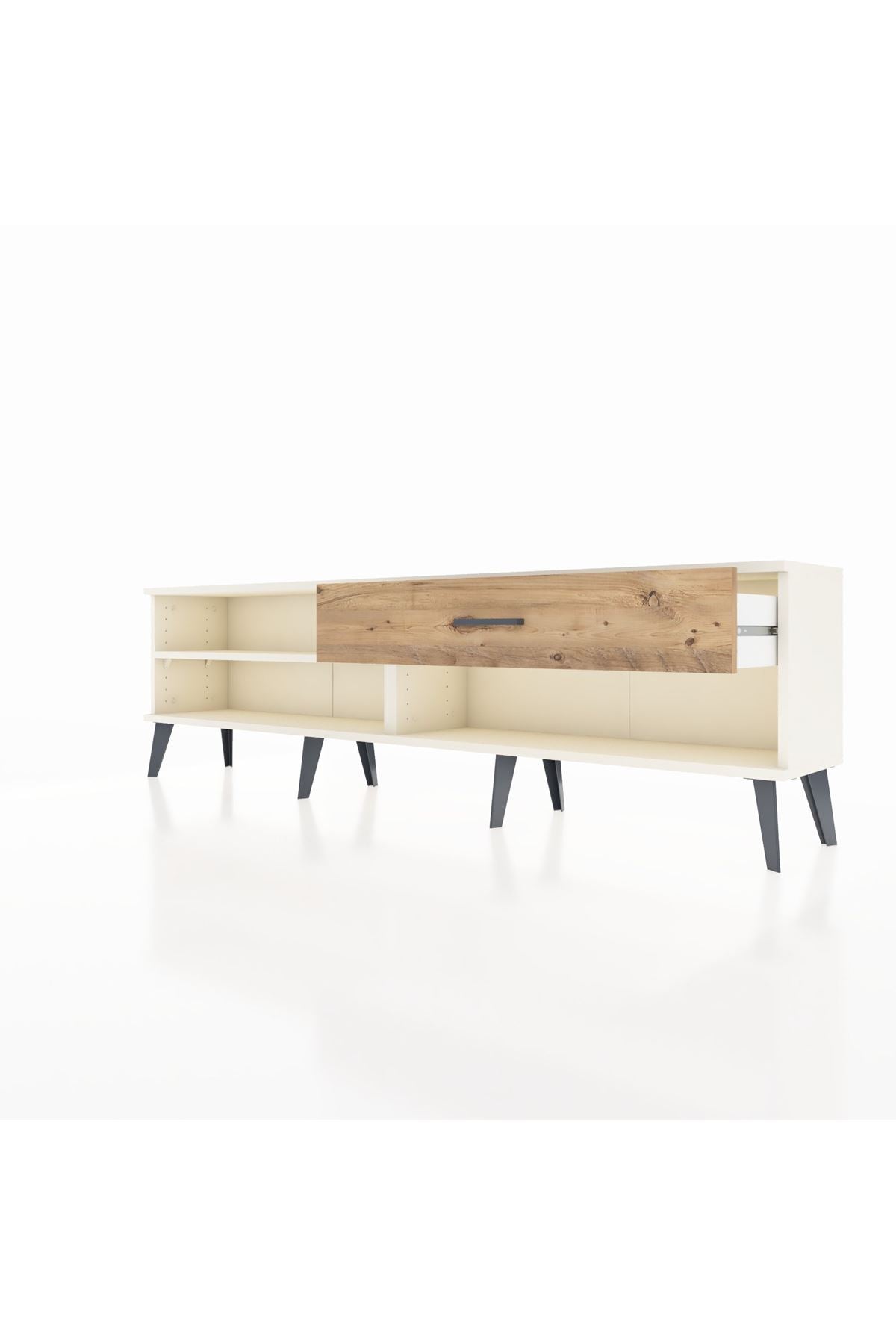 Arges TV Ünitesi Tek Raflı Tek Çekmeceli  176x30x51 Aytaşı-Aytaşı/Çam