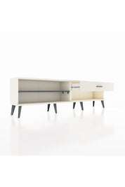 Arges TV Ünitesi Tek Raflı Tek Çekmeceli  176x30x51 Aytaşı-Antrasit/Aytaşı