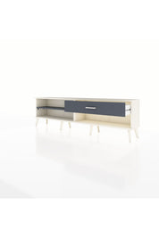 Arges TV Ünitesi Tek Raflı Tek Çekmeceli  176x30x51 Aytaşı-Antrasit/Antrasit