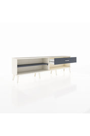 Arges TV Ünitesi Tek Raflı Tek Çekmeceli  176x30x51 Aytaşı-Antrasit/Antrasit