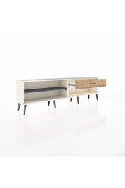 Arges TV Ünitesi Tek Raflı Tek Çekmeceli  176x30x51 Aytaşı-Antrasit/Çam