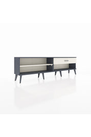 Arges TV Ünitesi Tek Raflı Tek Çekmeceli  176x30x51 Antrasit-Aytaşı/Aytaşı