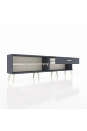 Arges TV Ünitesi Tek Raflı Tek Çekmeceli  176x30x51 Antrasit-Aytaşı/Antrasit