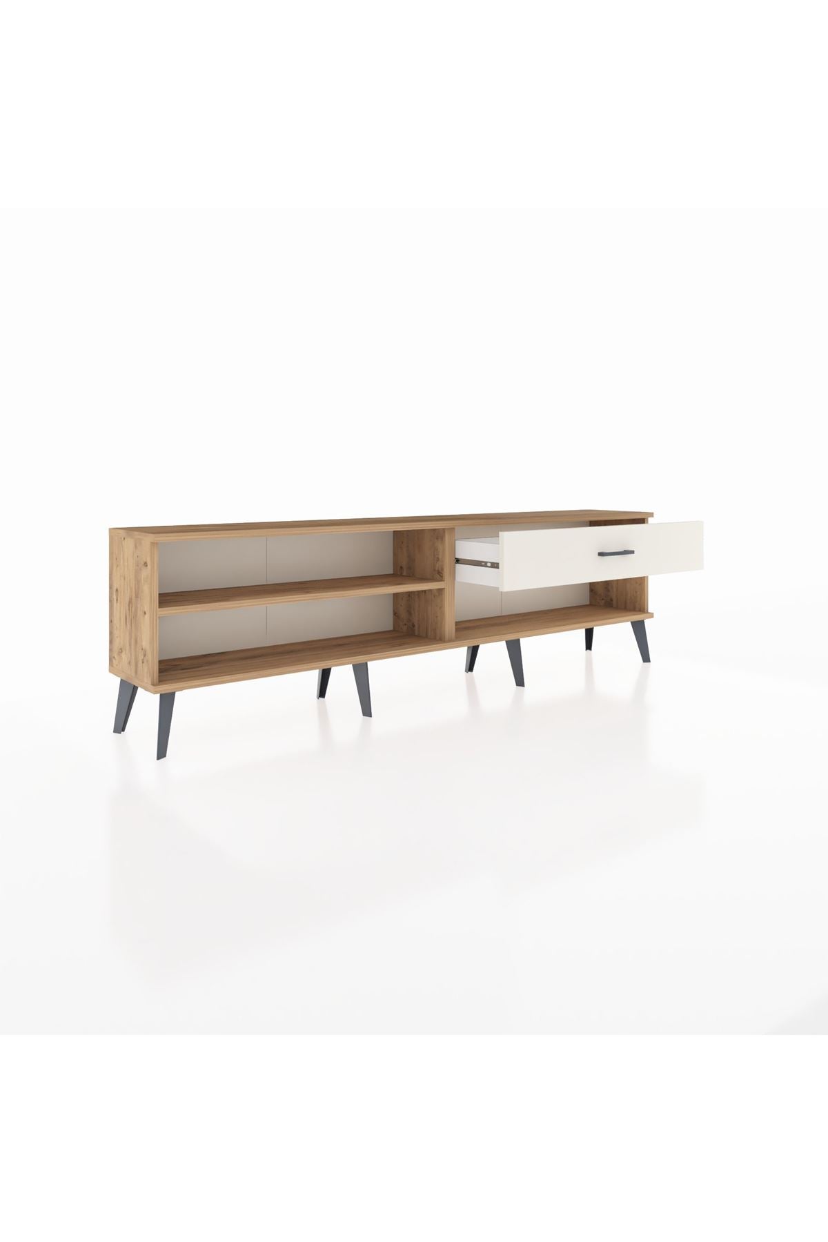 Arges TV Ünitesi Tek Raflı Tek Çekmeceli  176x30x51 Çam-Çam/Aytaşı